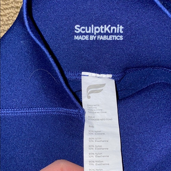 Fabletics Essential SculptKnit leggings Navy Blue - Picture 3 of 4